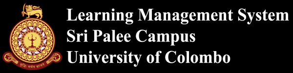 Learning Management System - Sri Palee Campus, University of Colombo